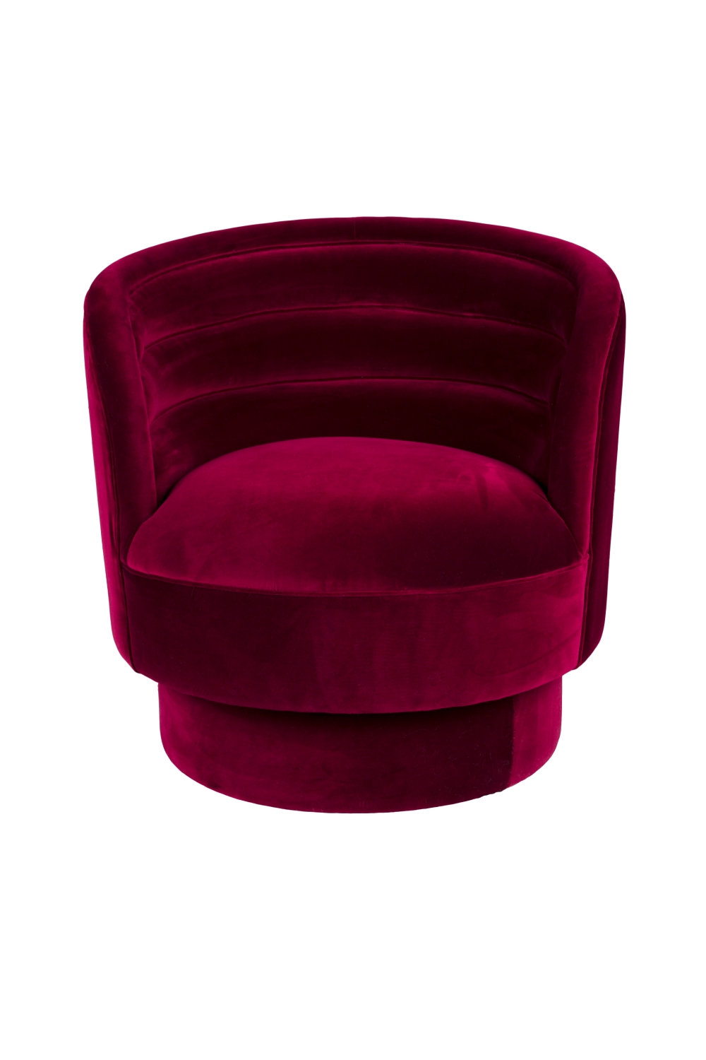 Red Velvet Swivel Lounge Chair | Oroa.com