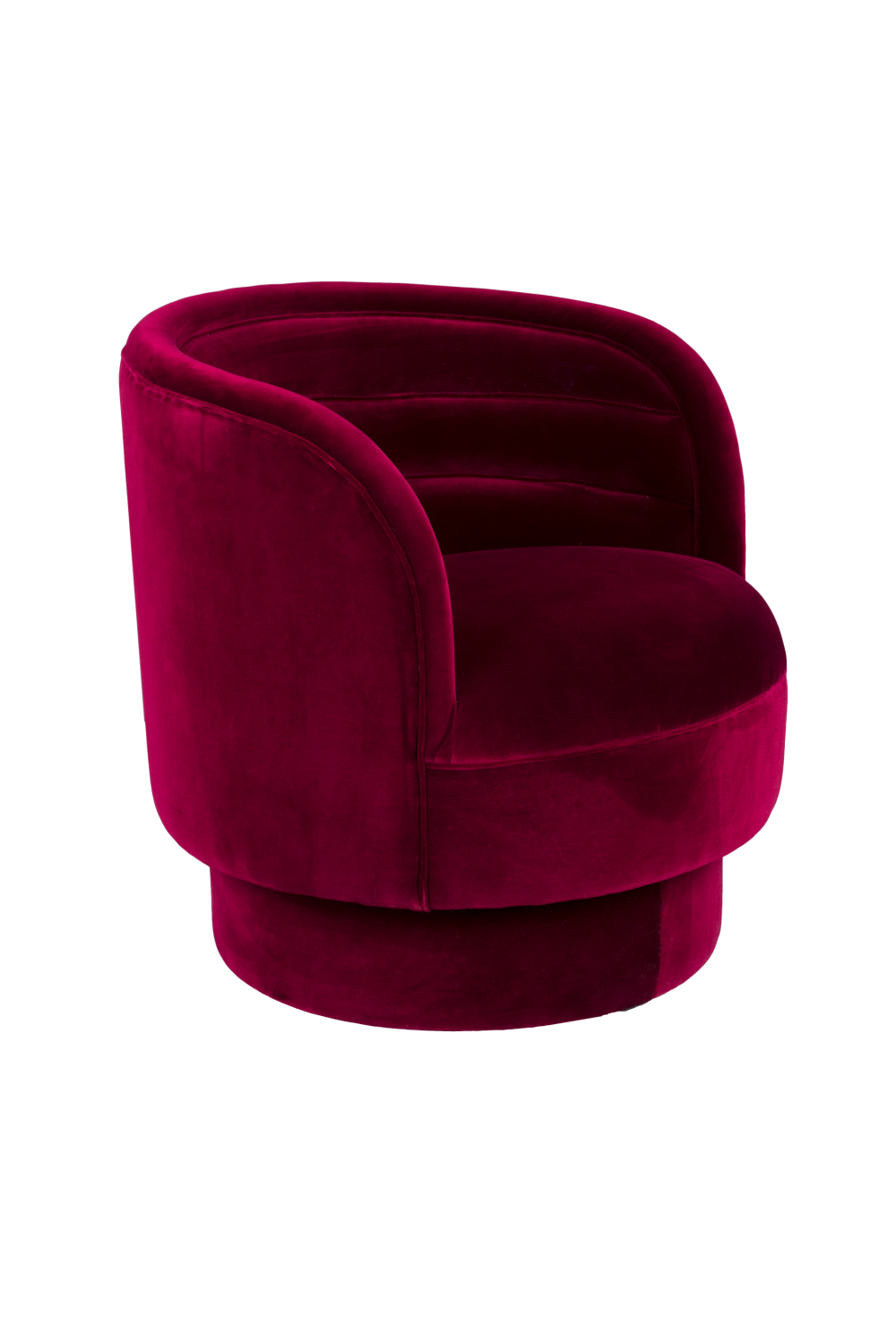 Red Velvet Swivel Lounge Chair | Oroa.com