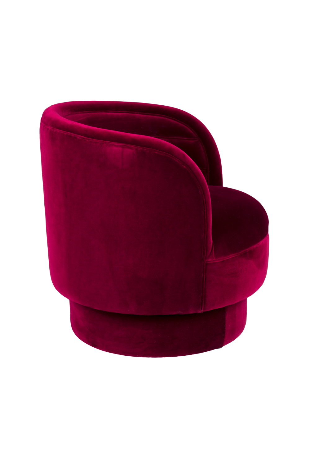 Red Velvet Swivel Lounge Chair | Oroa.com