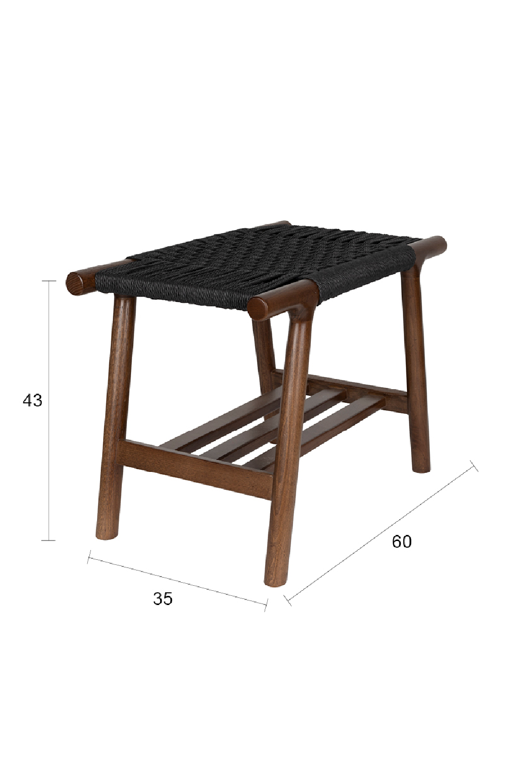 Woven Rope Stool | Dutchbone Kintaro | Oroa.com