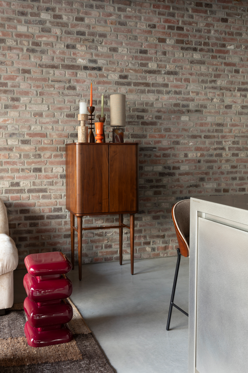 Colored Iron Stool | Dutchbone Stubby | Oroa.com