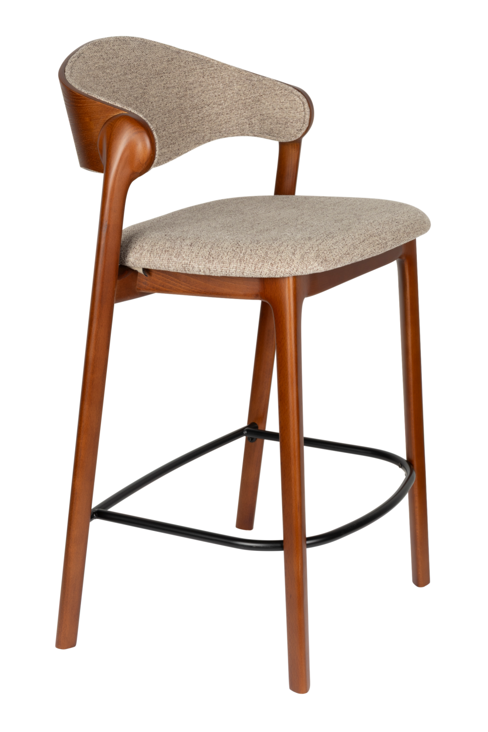 Walnut Finished Counter Stools (2) | Dutchbone Babington | Oroa.com