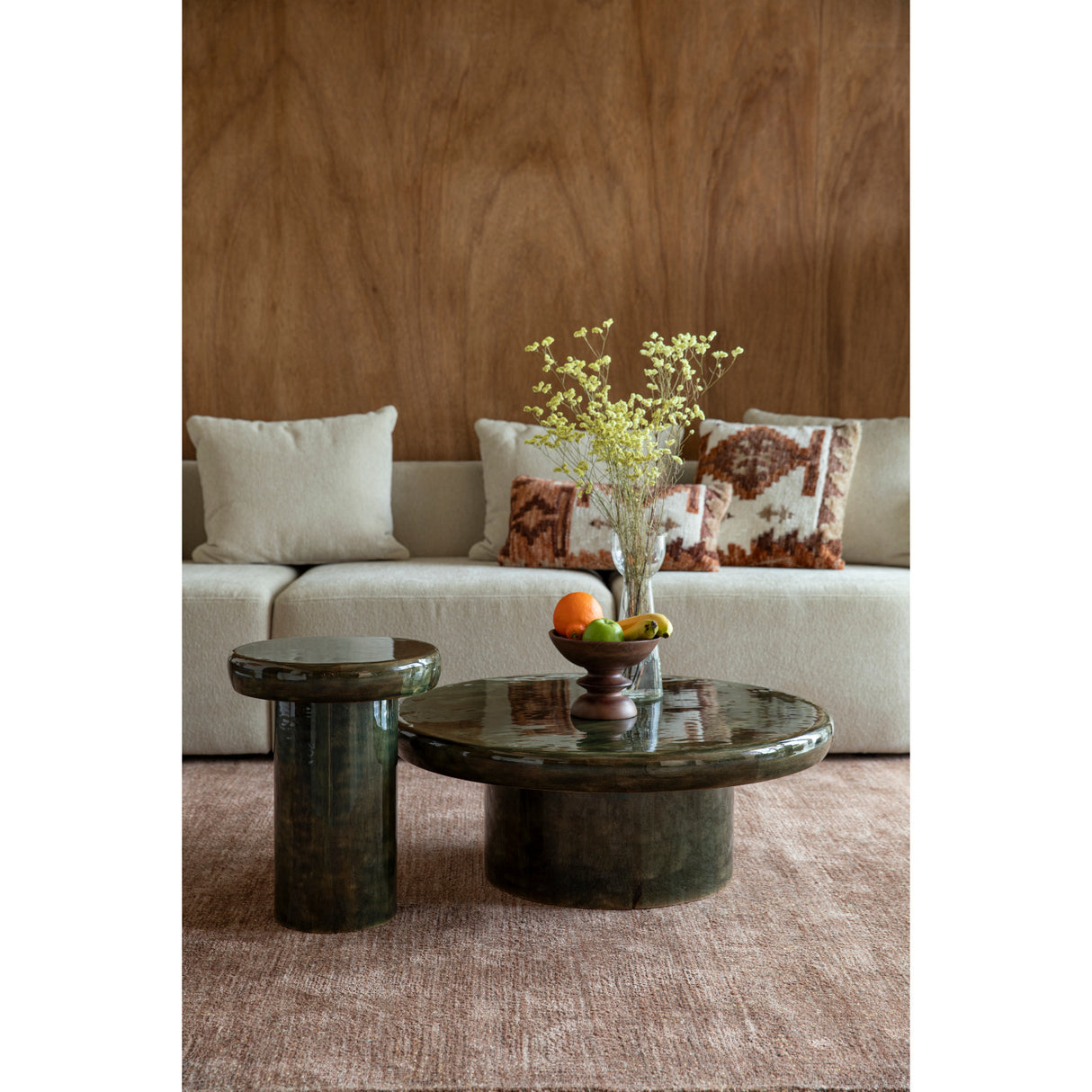 Modern European furniture - Green Mango Wood Coffee Table - www.oroa.com | Oroa.com