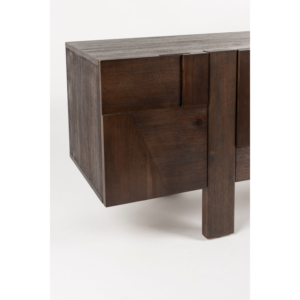 Wooden Geometrical 4-Door Sideboard | Oroa.com