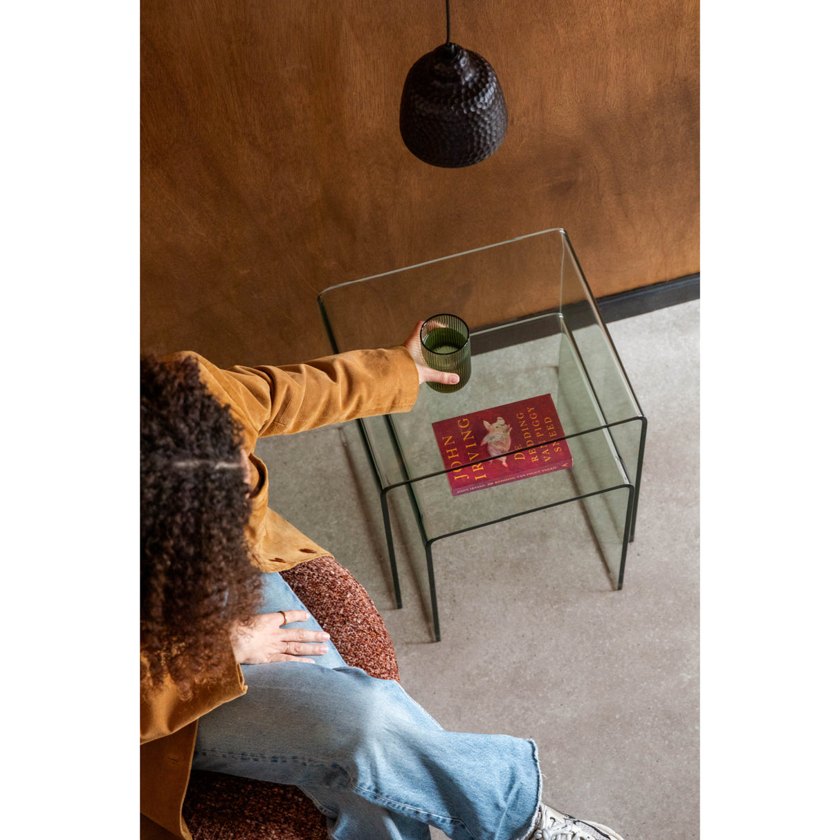 Modern European furniture - Clear Glass Side Tables (2) - www.oroa.com | Oroa.com