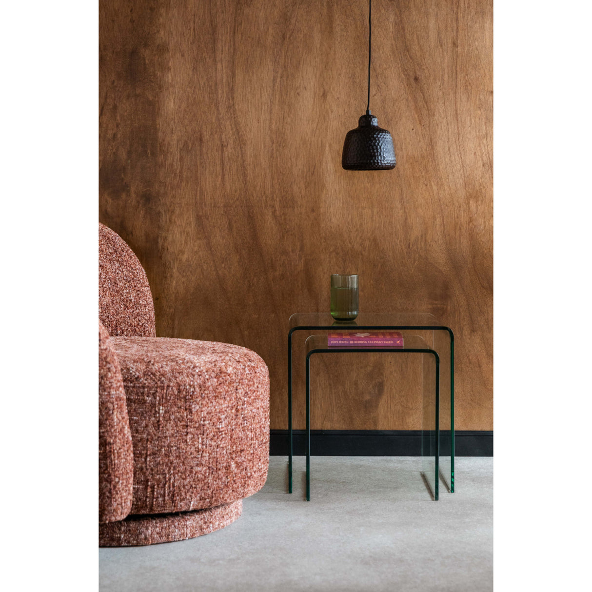 Modern European furniture - Clear Glass Side Tables (2) - www.oroa.com | Oroa.com