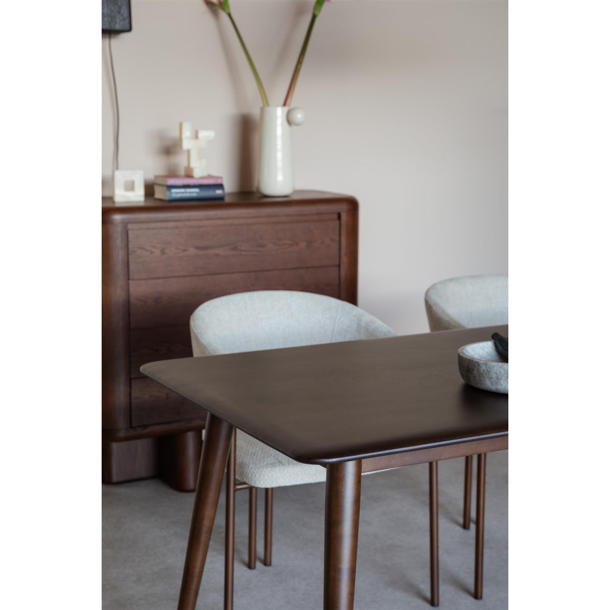 Modern European furniture - Brown Solid Wood Dining Table - www.oroa.com | Oroa.com