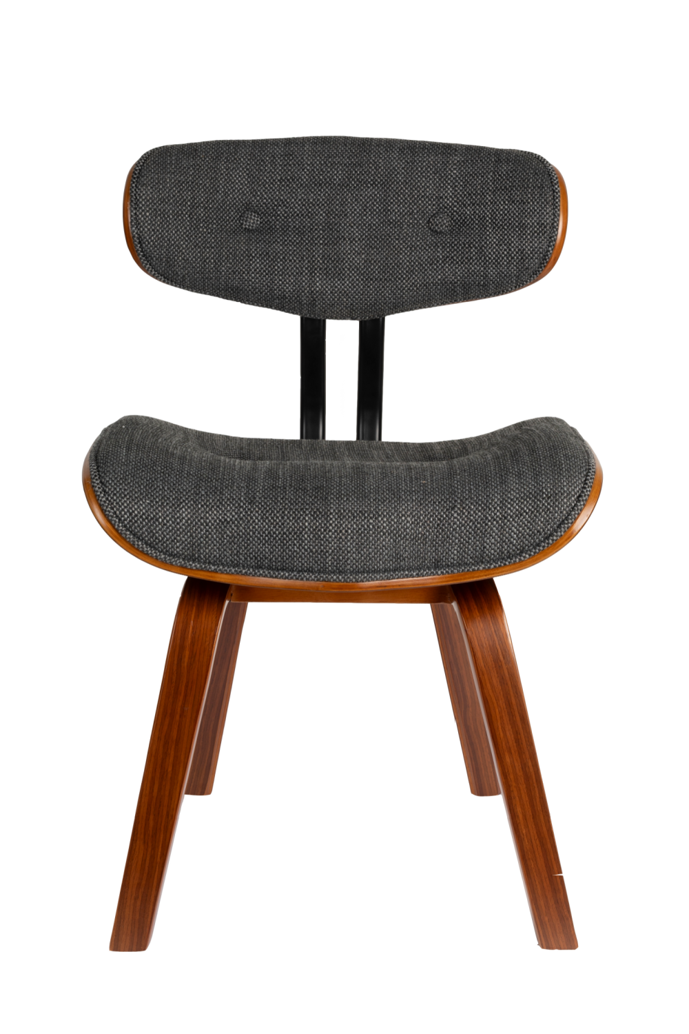 50s Inspired Padded Dining Chair | Dutchbone Blackwood | Oroa.com