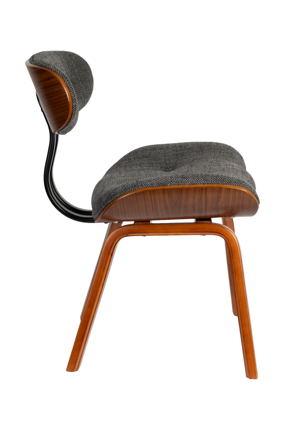 50s Inspired Padded Dining Chair | Dutchbone Blackwood | Oroa.com