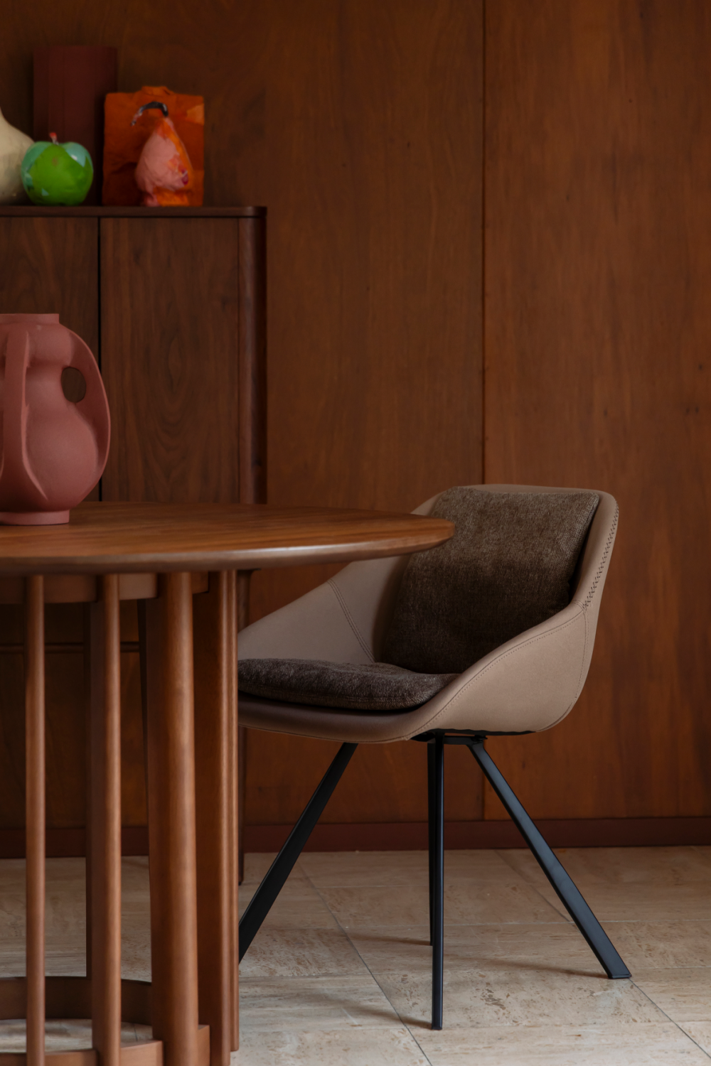 Upholstered Shell Dining Chairs (2) | Dutchbone Wakefield | OROA.com