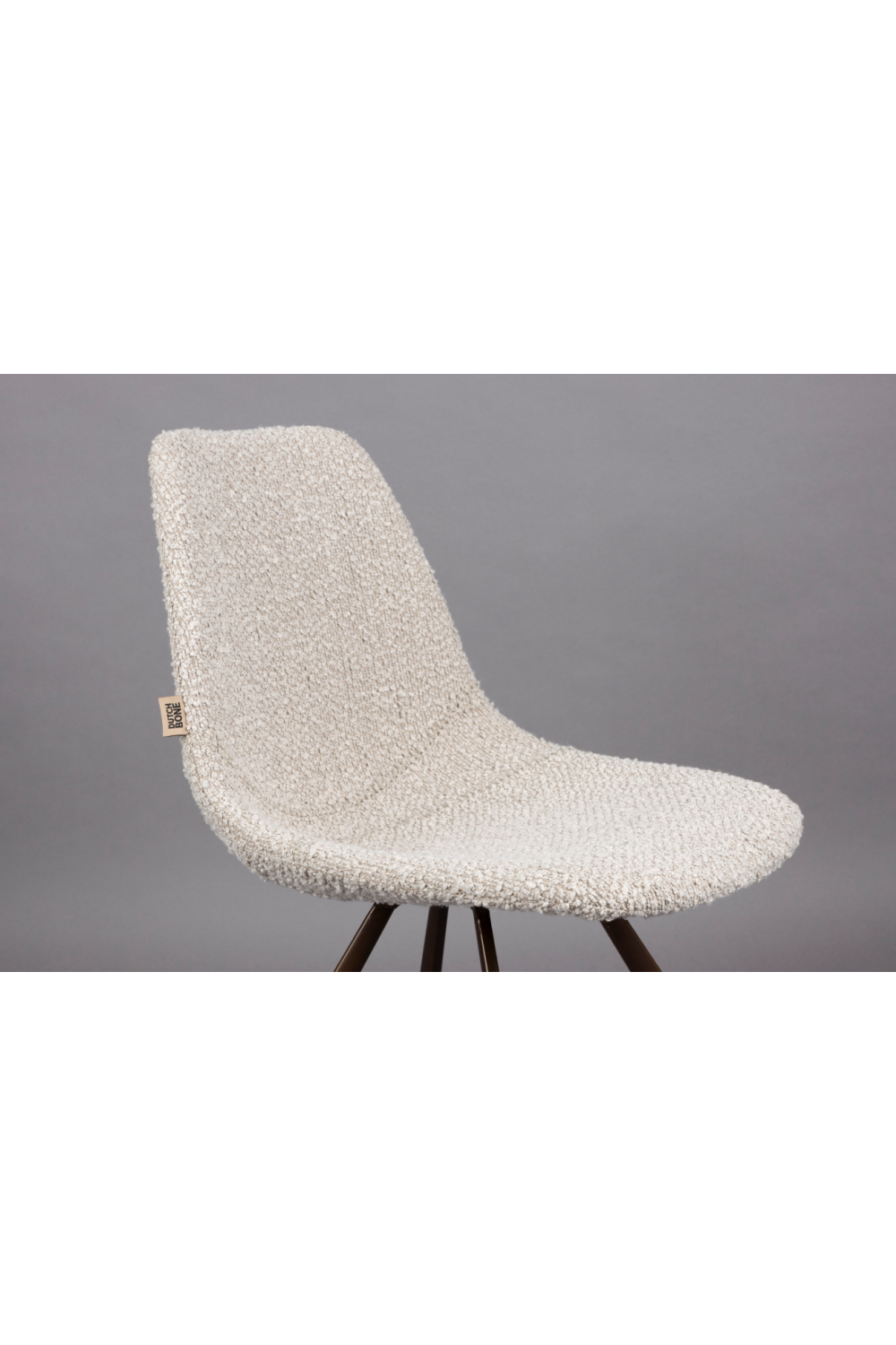 Bouclé Bucket Dining Chair (2) | Dutchbone Franky | OROA.com