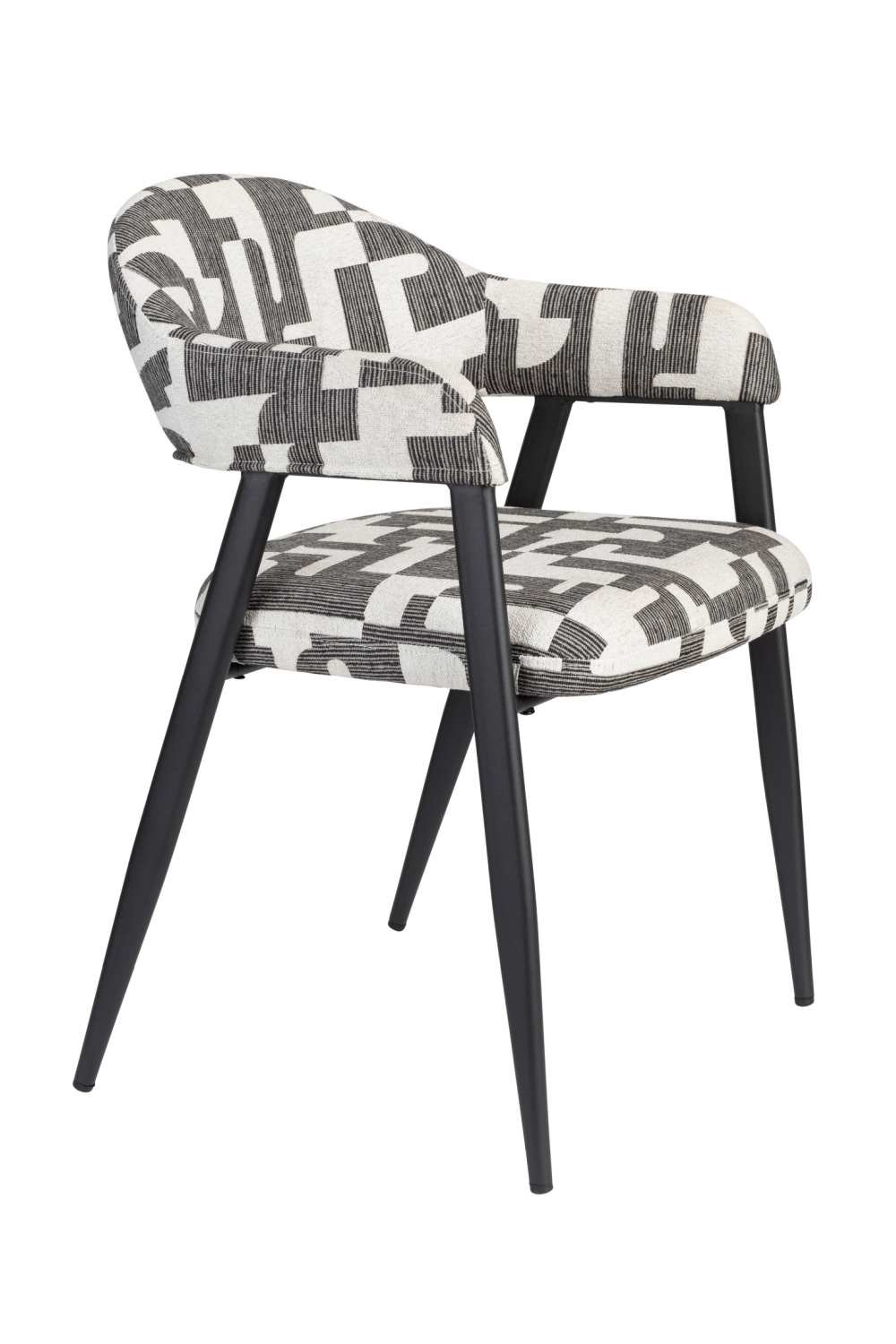 Graphic Patterned Dining Chair (2) | Dutchbone Miyo | OROA.com