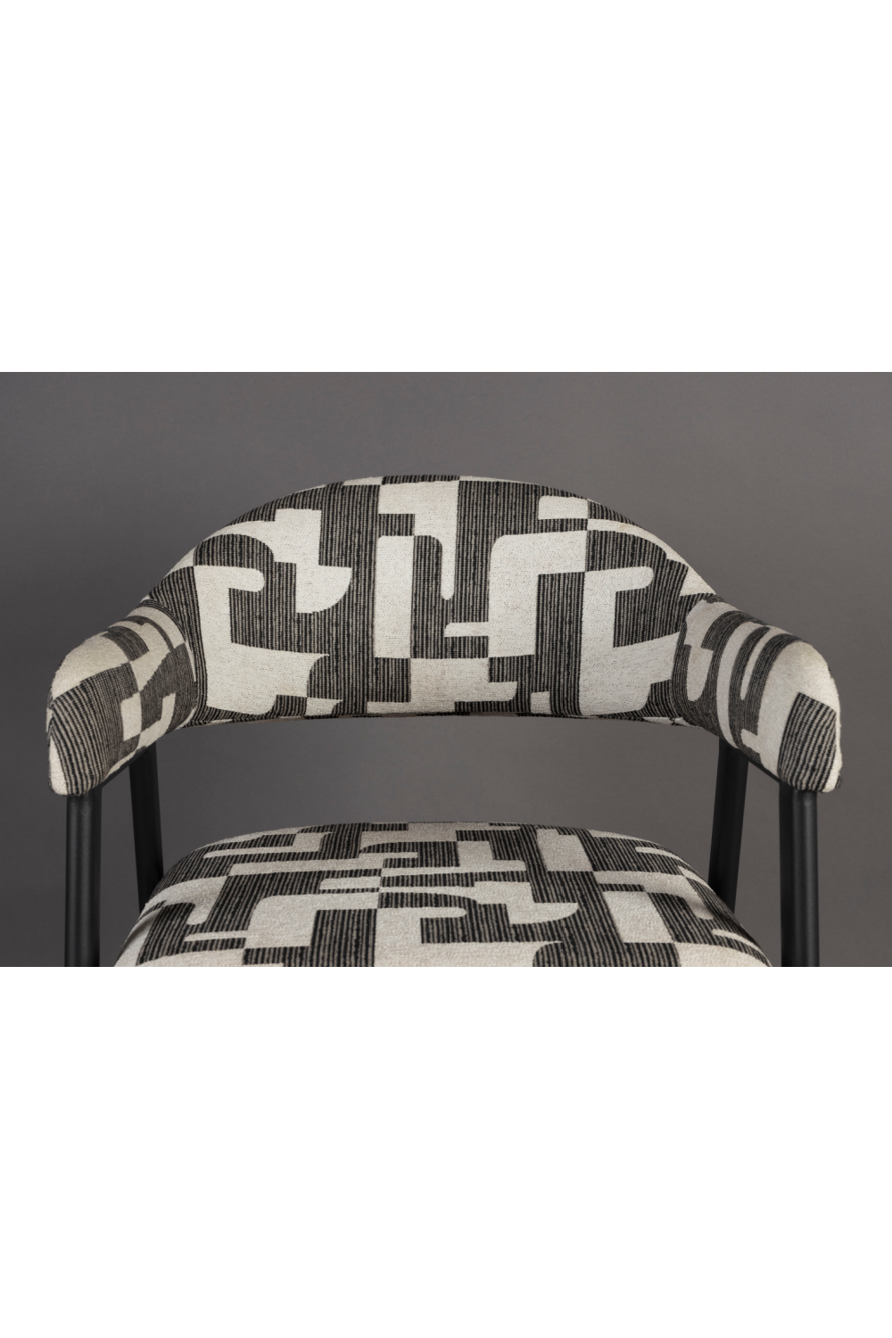 Graphic Patterned Dining Chair (2) | Dutchbone Miyo | OROA.com