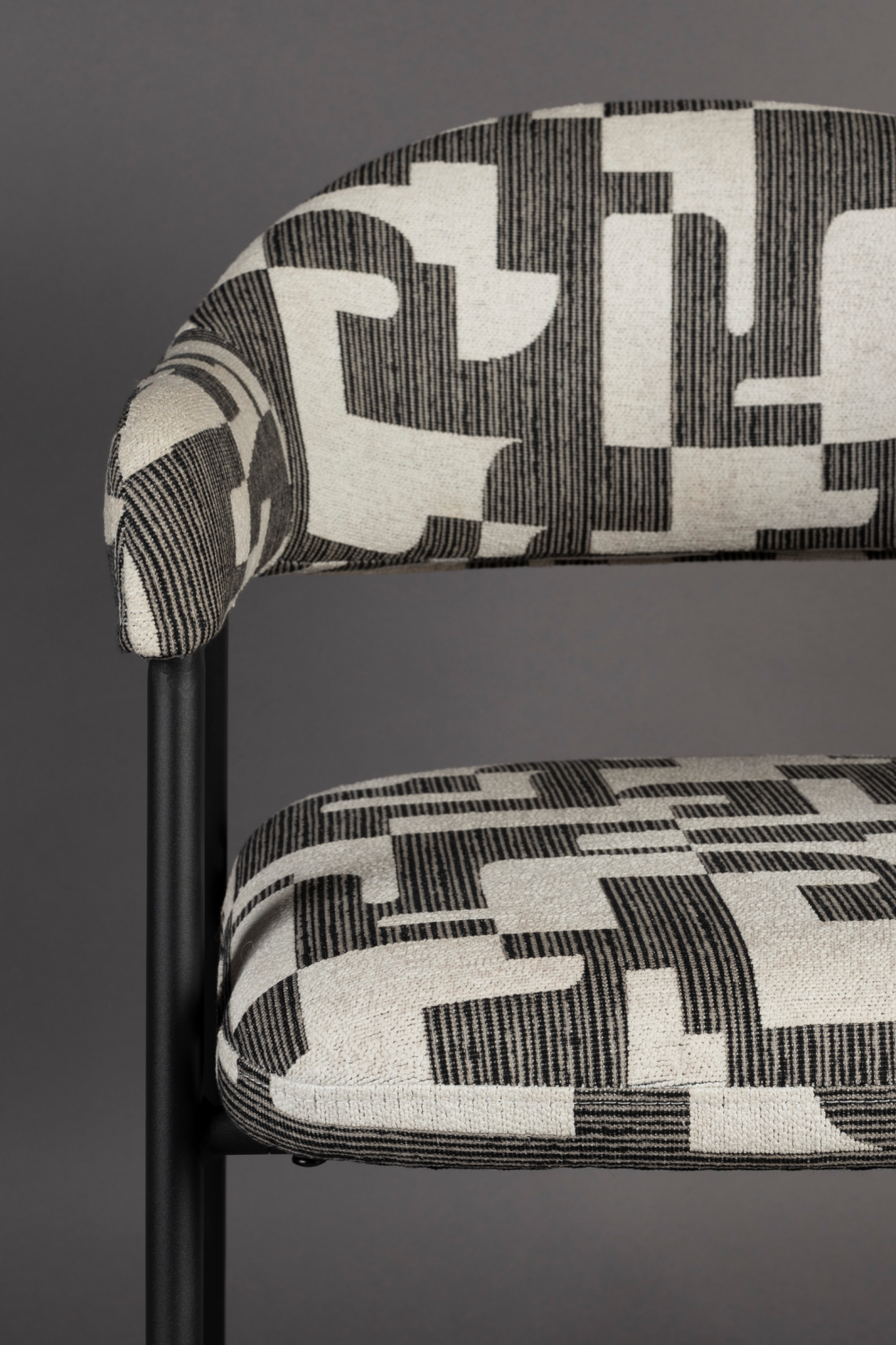 Graphic Patterned Dining Chair (2) | Dutchbone Miyo | OROA.com