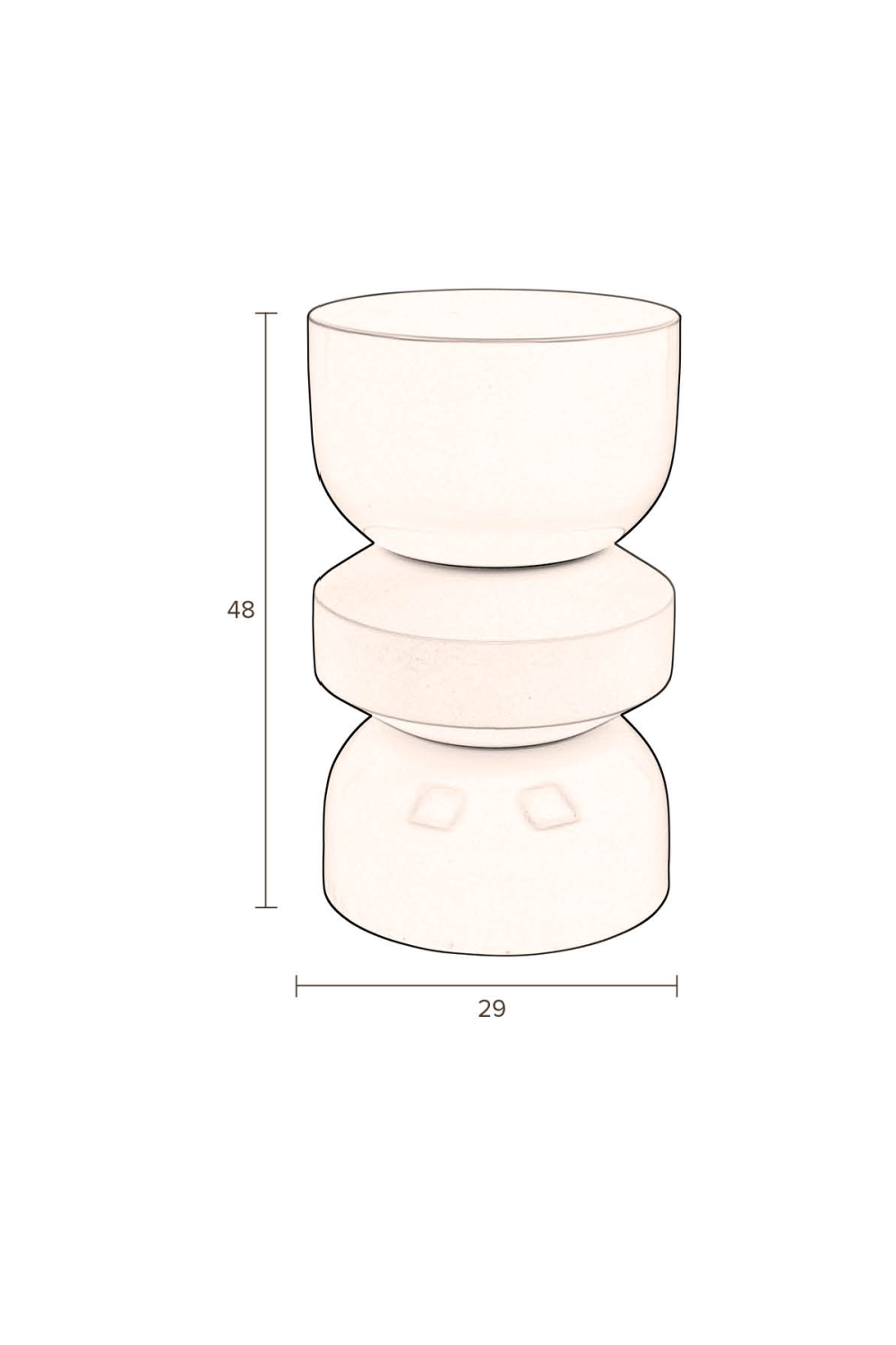 Modern Iron Stool | Dutchbone Apollo | OROA.com