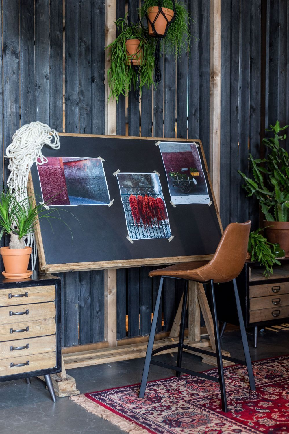 Brown Counter Stools (2) | Oroa.com