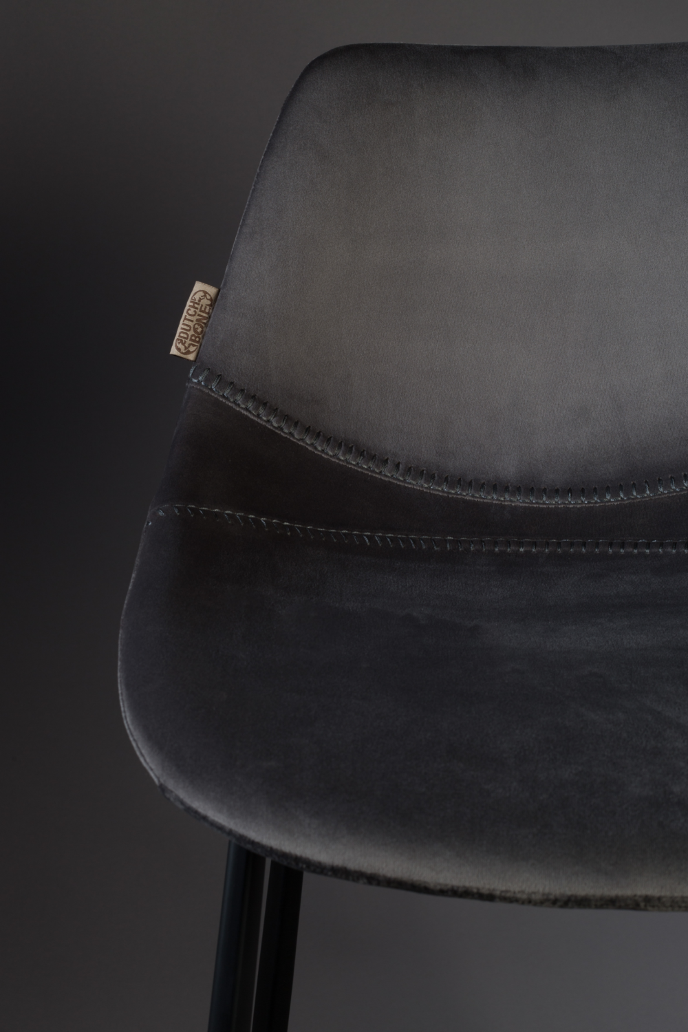 Velvet Upholstered Bar Stools (2) | Oroa.com