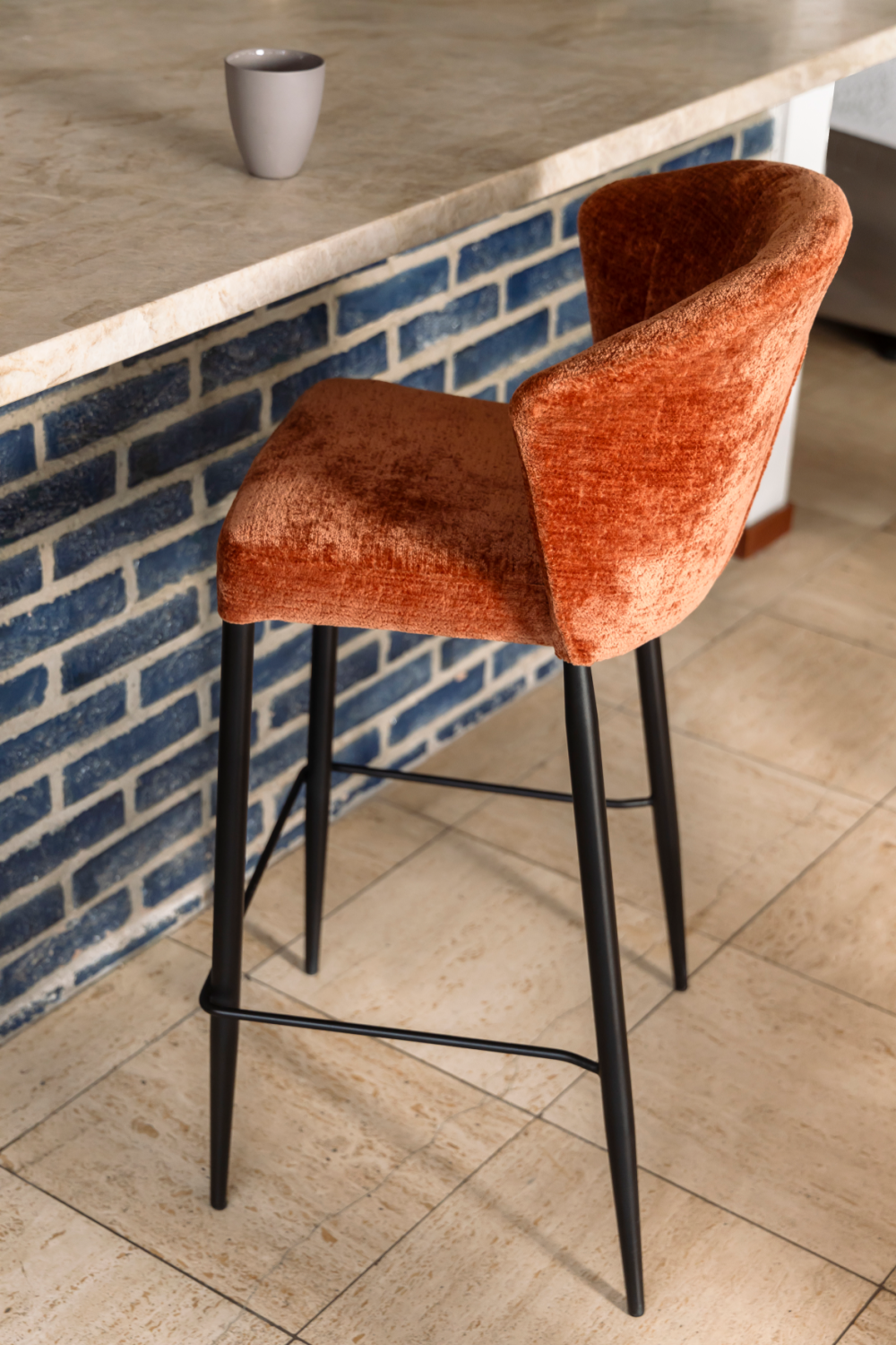Upholstered Counter Stools (2) | Dutchbone Georgia | Oroa.com