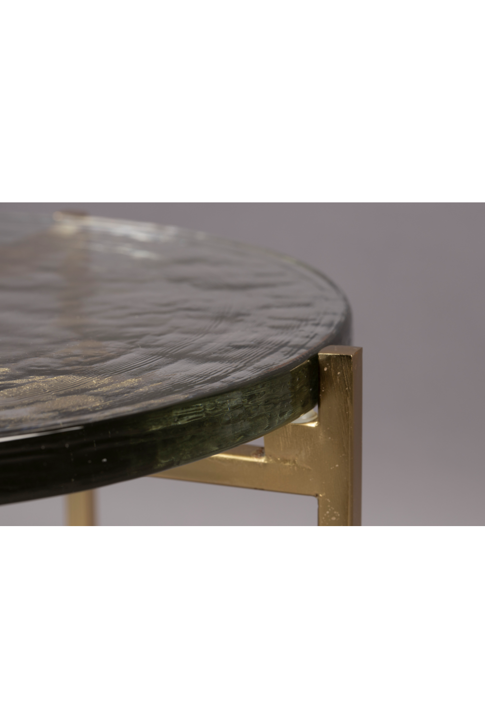 Casted Glass Side Table | Dutchbone Vidrio | OROA.com