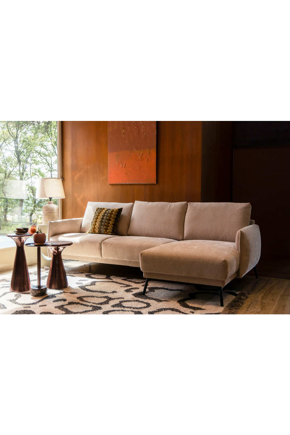 Brown Marble Side Table | Dutchbone Pose | OROA.com