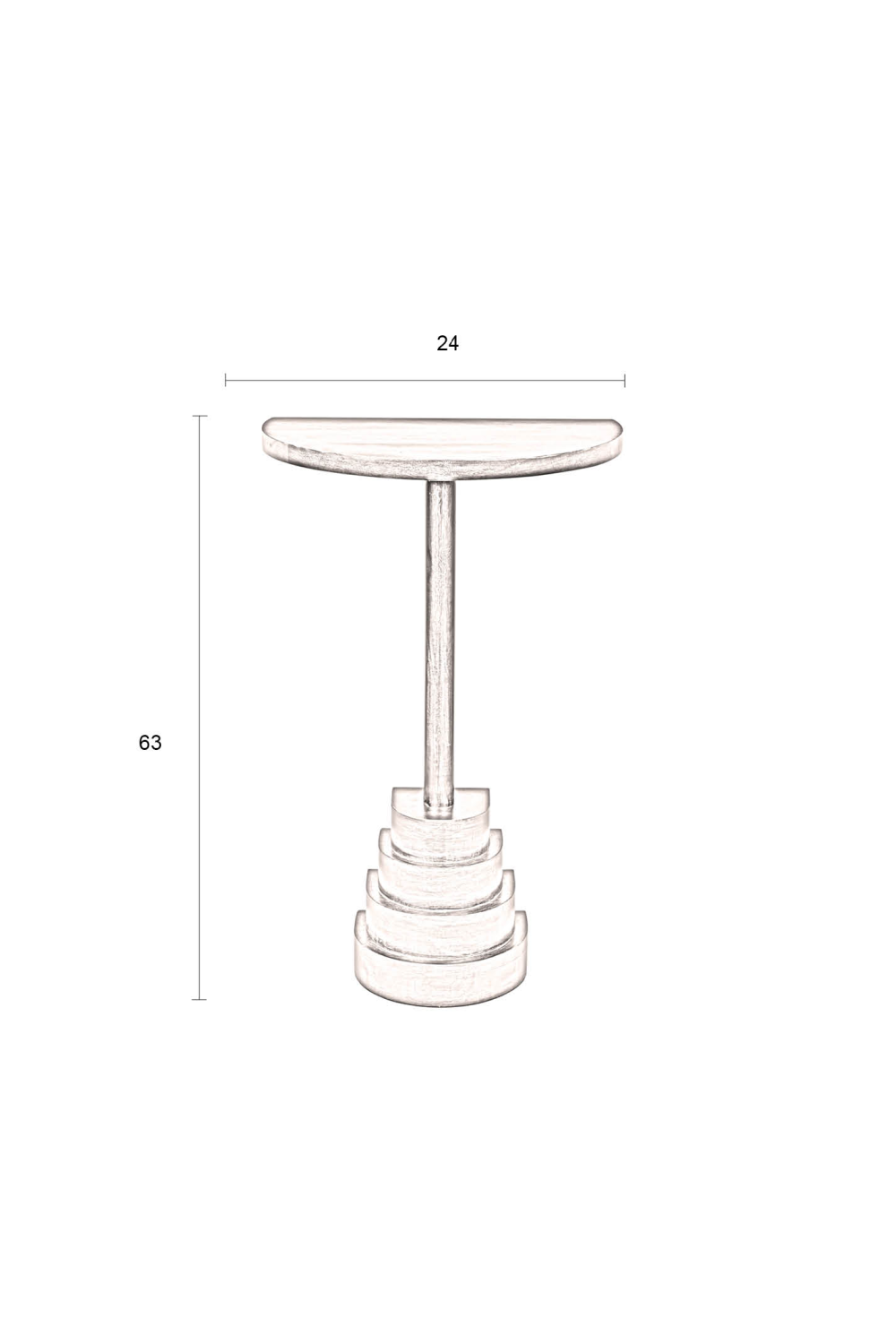 Lacquered Wood Wall Side Table | Dutchbone Lina | OROA.com