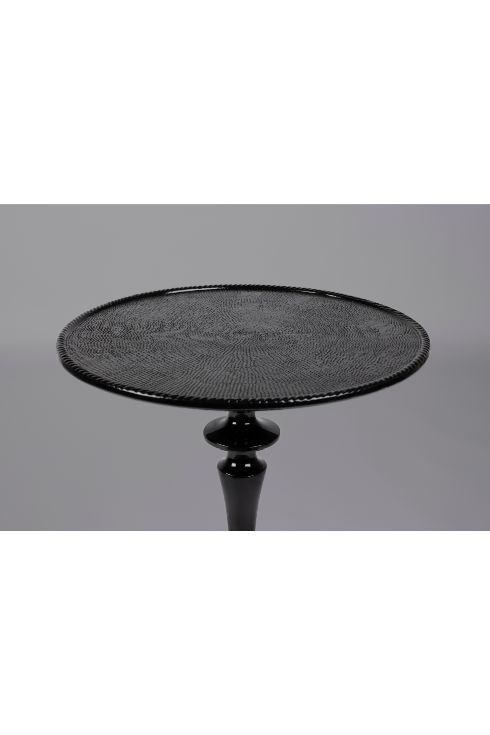 Black Pedestal Side Table | Dutchbone Odessa | OROA.com