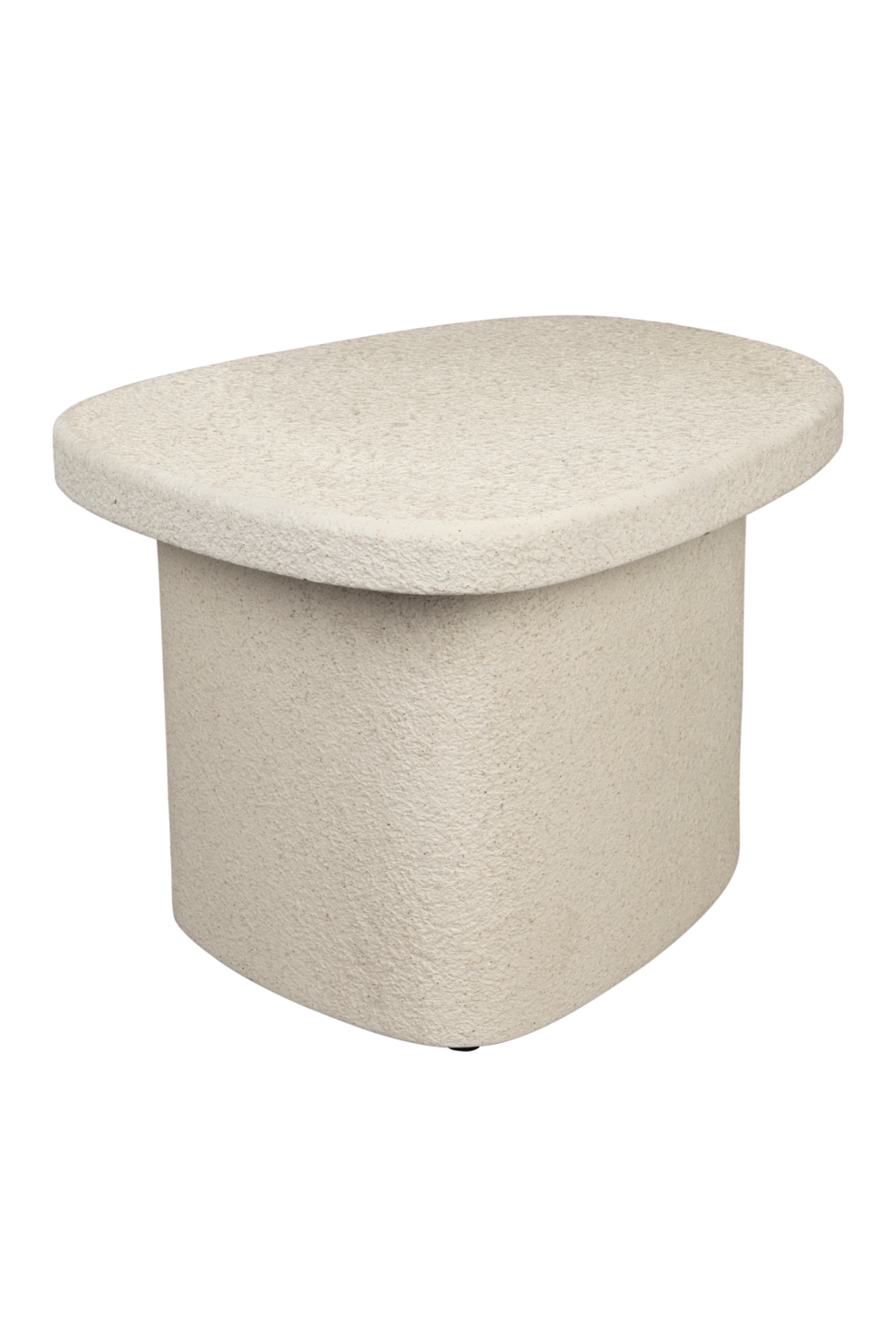 Organic-Shaped Beige Side Table | Dutchbone Veda | OROA.com