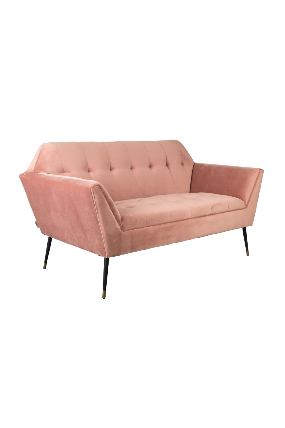 Pink Velvet 2-Seater Sofa | Dutchbone Kate | DutchFurniture.com