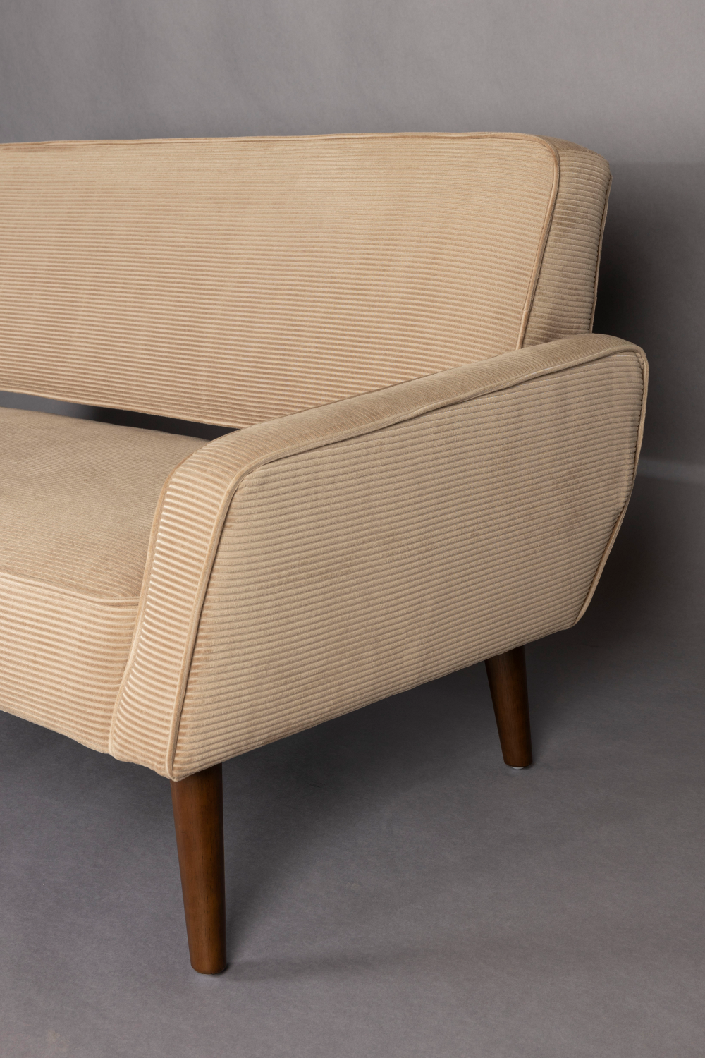 Beige Ribcord Sofa | Dutchbone Preston | OROA.com