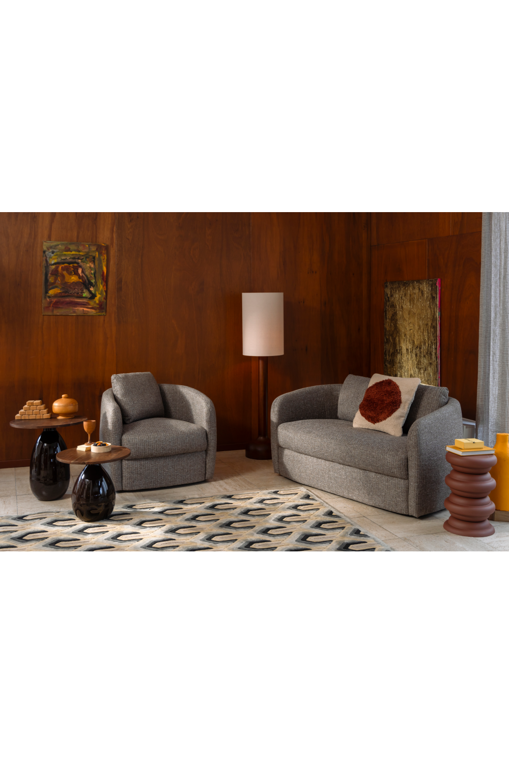 Curved Modern Sofa | Dutchbone Boho | OROA.com