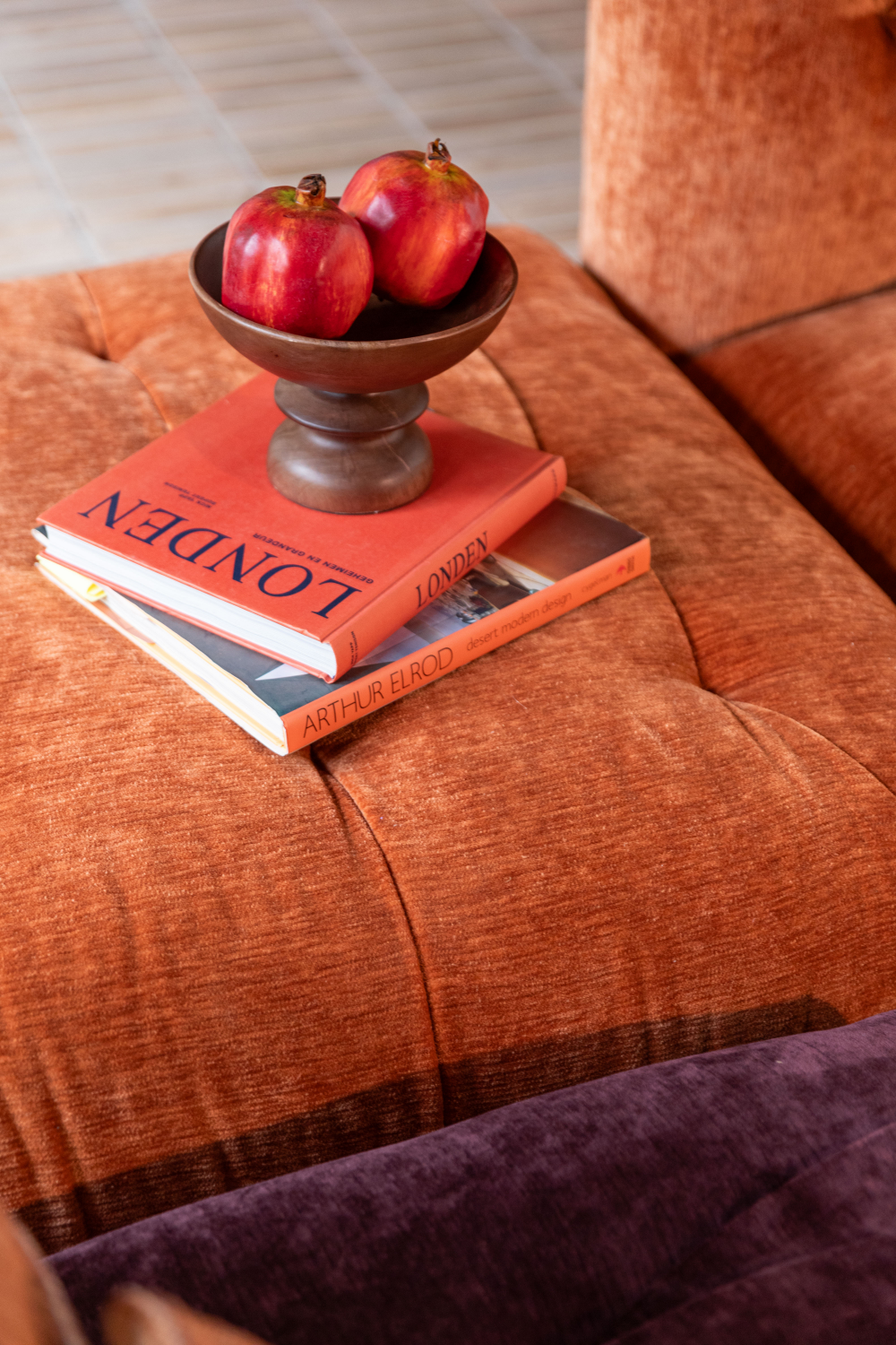 Orange Velvet Sofa | Dutchbone Giada | Oroa.com