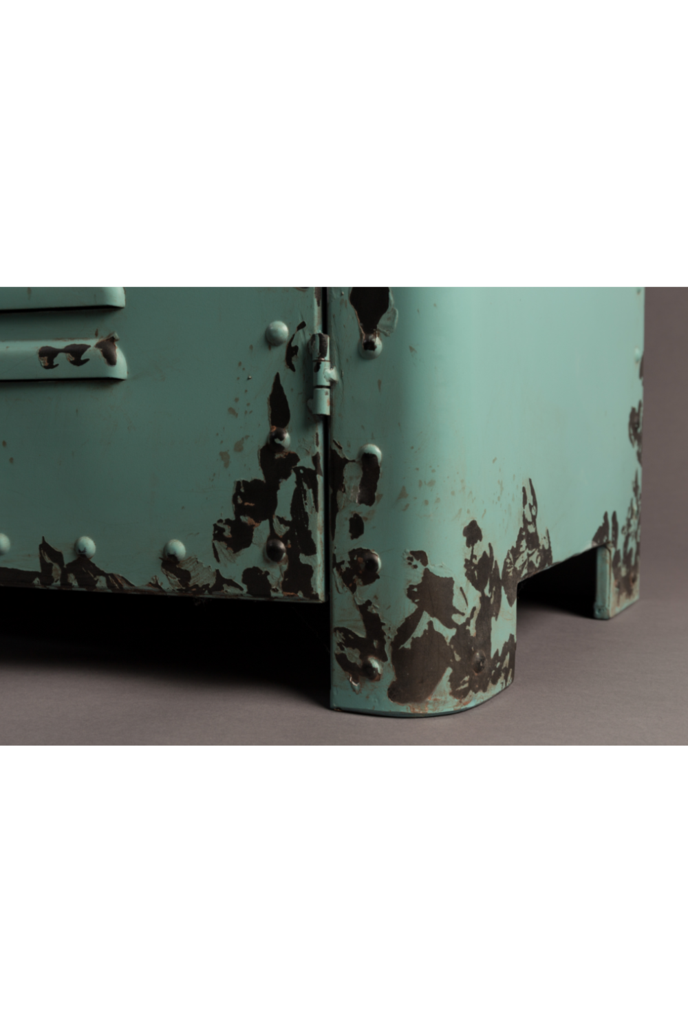 Turquoise Metal Accent Cabinet | Dutchbone Rusty | DutchFurniture.com