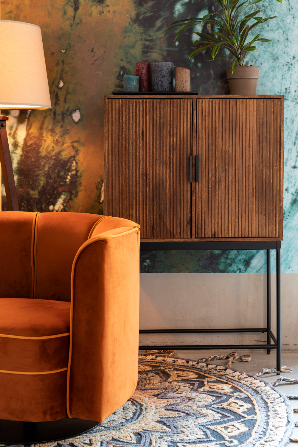 Lacquered Mango Wood Cabinet | Dutchbone Saroo | OROA.com