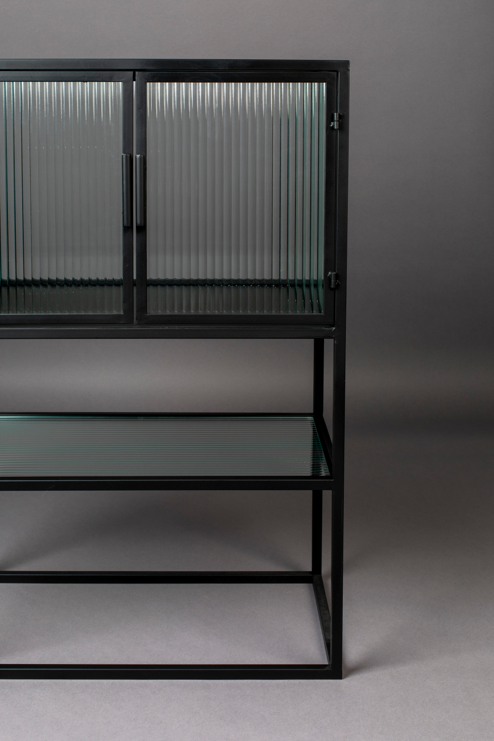 Black Framed Glass Cabinet | Dutchbone Boli | OROA.com