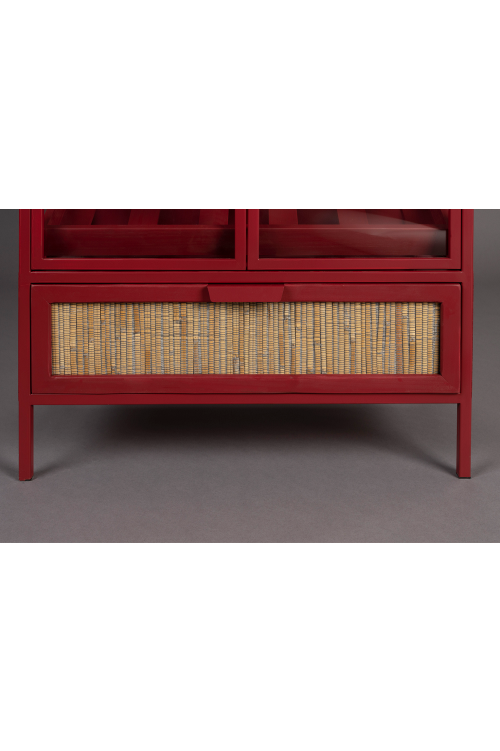 Red Wooden Wine Cabinet | Dutchbone Mori | OROA.com