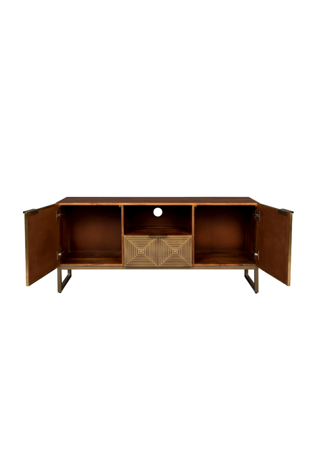 Art Deco Brass Sideboard | Dutchbone Volan | DutchFurniture.com