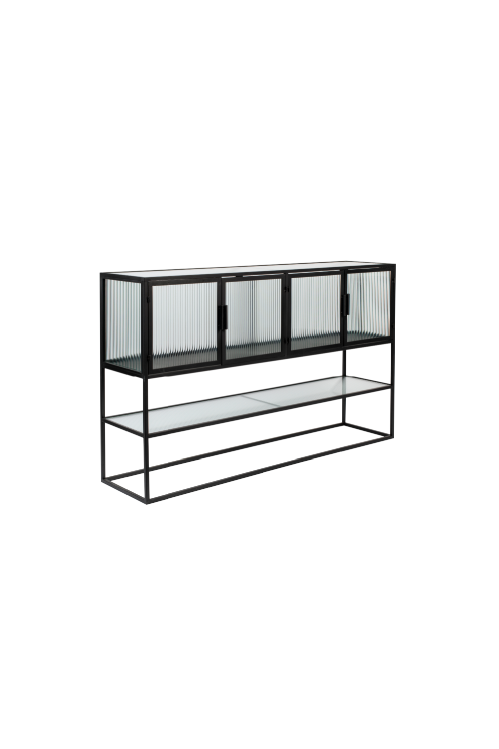 Black Framed Glass Sideboard | Dutchbone Boli | OROA.com