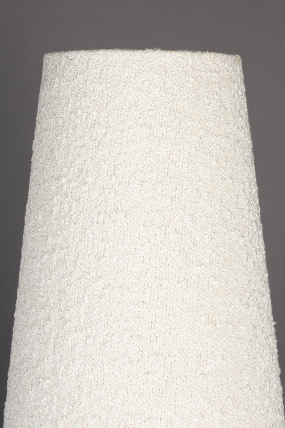 Beige Bouclé Conical Floor Lamp | Dutchbone Miki | OROA.com