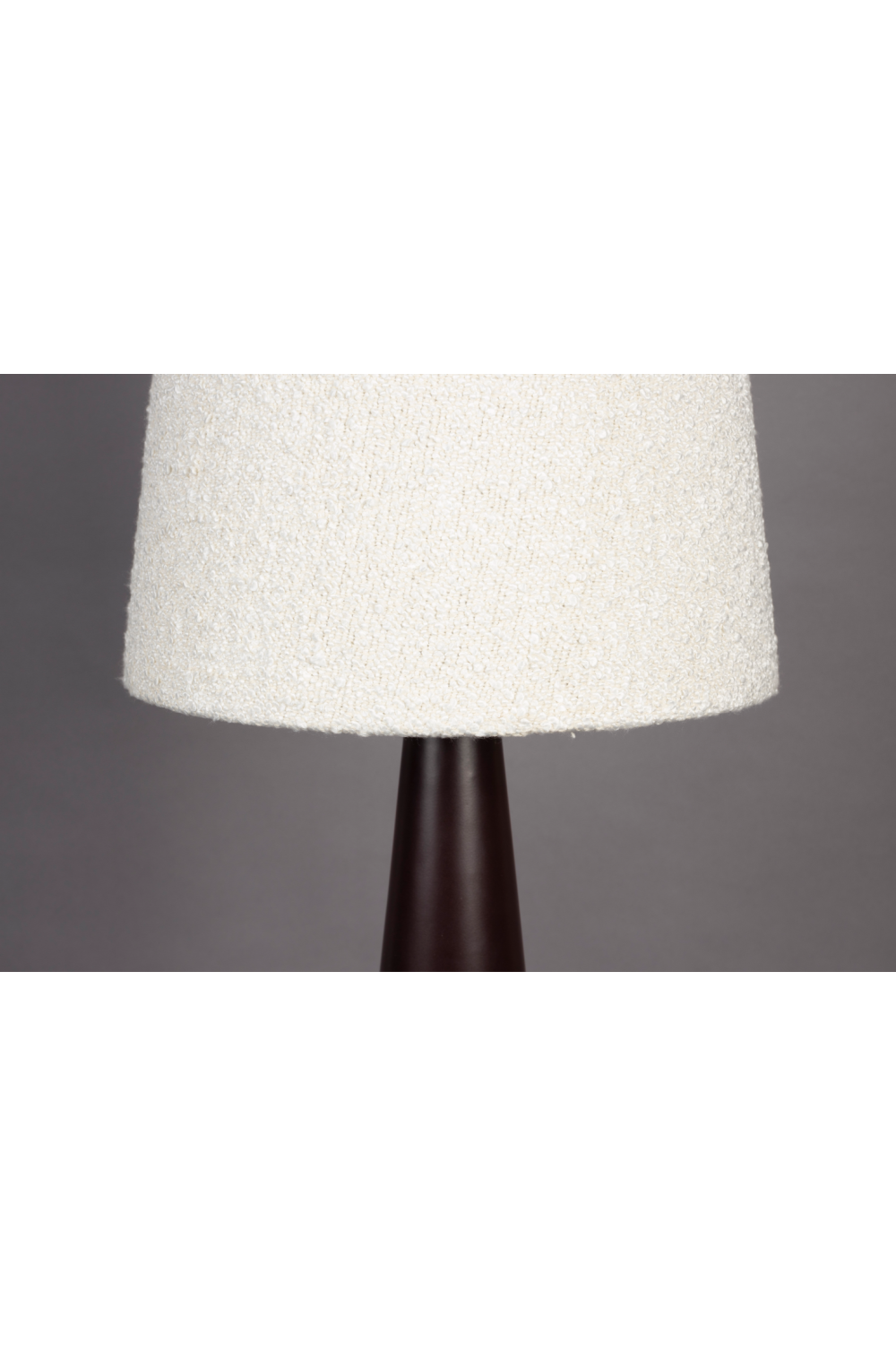 Beige Bouclé Conical Floor Lamp | Dutchbone Miki | OROA.com