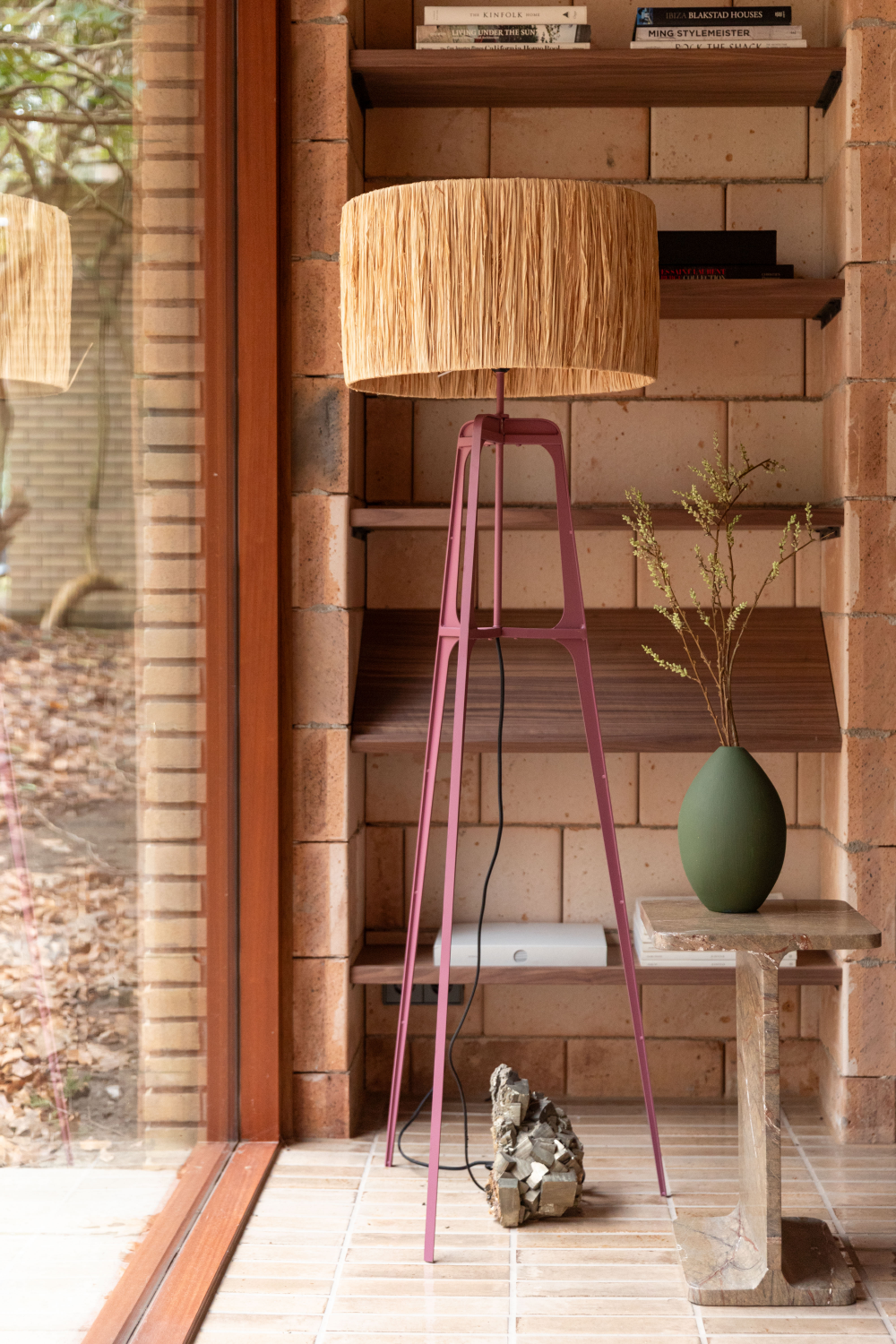 Natural Handmade Floor Lamp | Dutchbone Afra | OROA.com