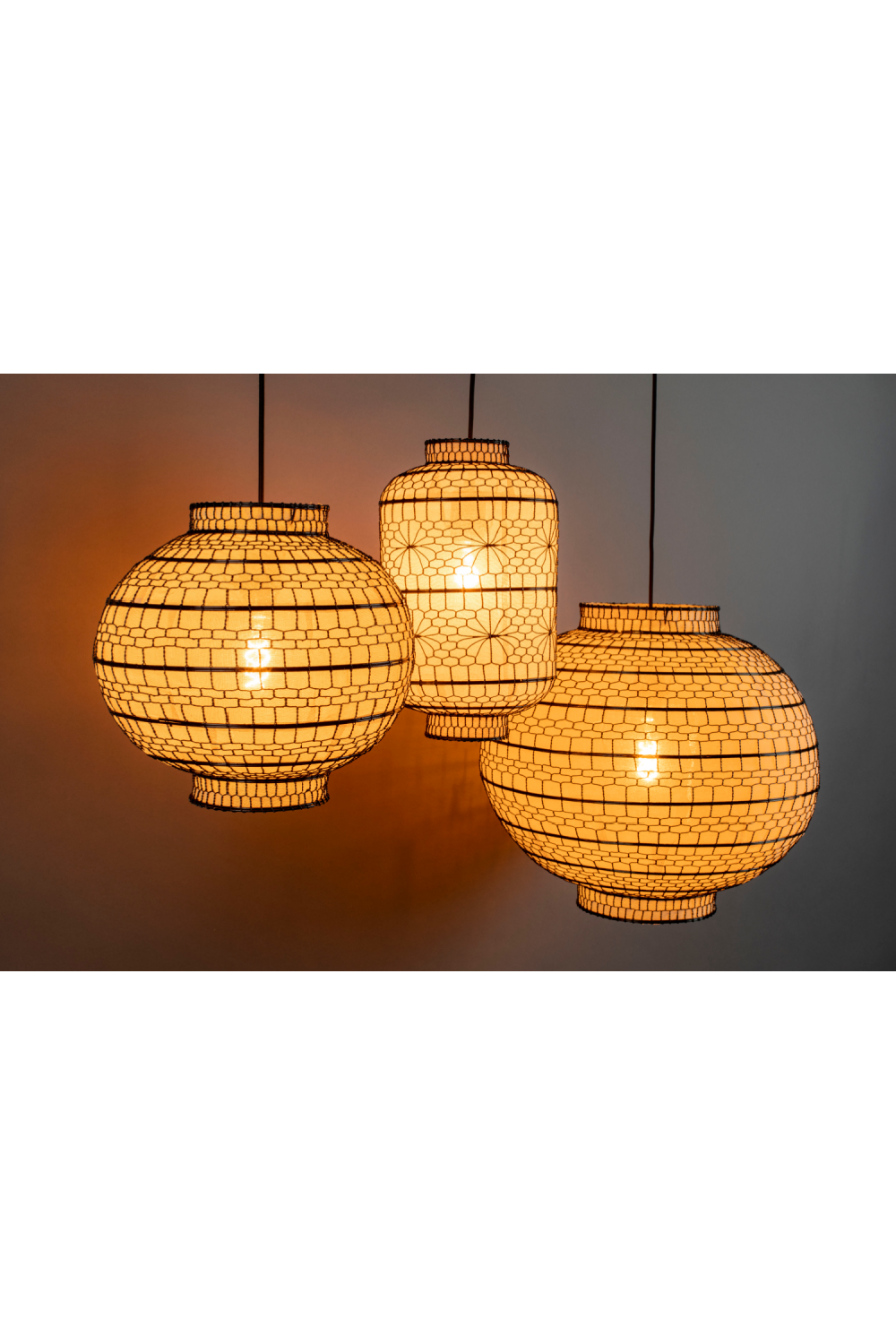 Round Lantern Pendant Lamp | Dutchbone Ming | OROA.com