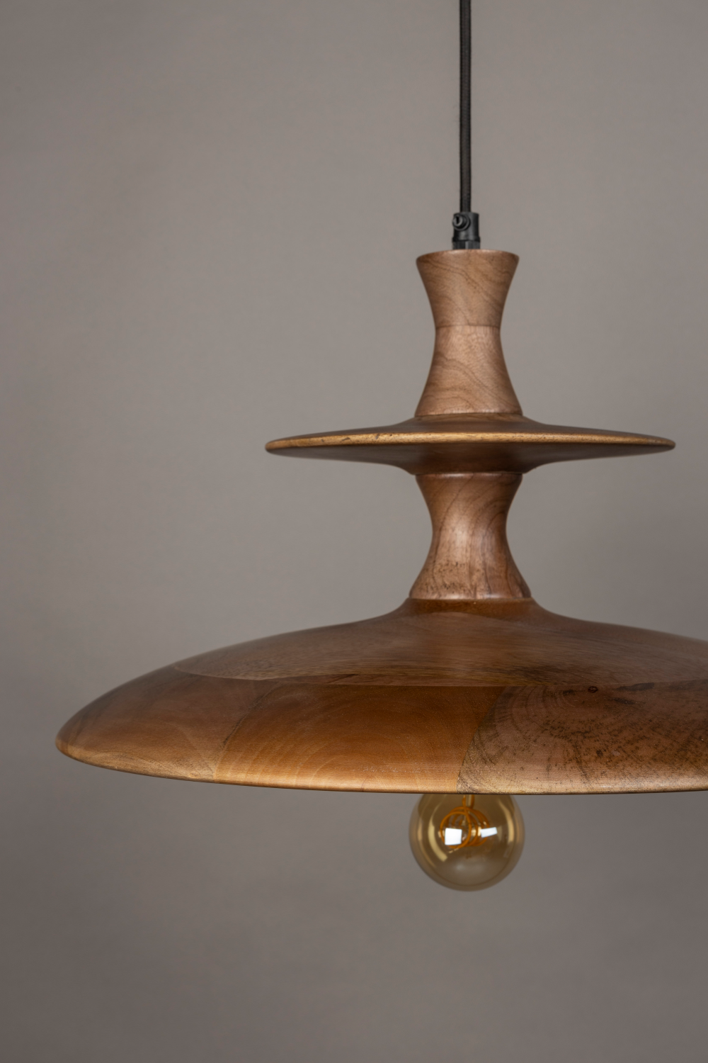 Vintage Mango Wood Pendant Lamp | Dutchbone Cath | OROA.com