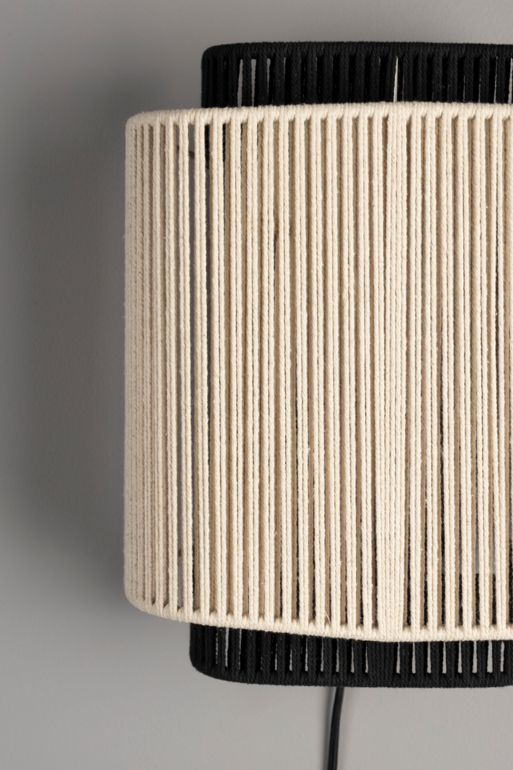Beige Cotton Thread Wall Lamp | Dutchbone Elon | OROA.com