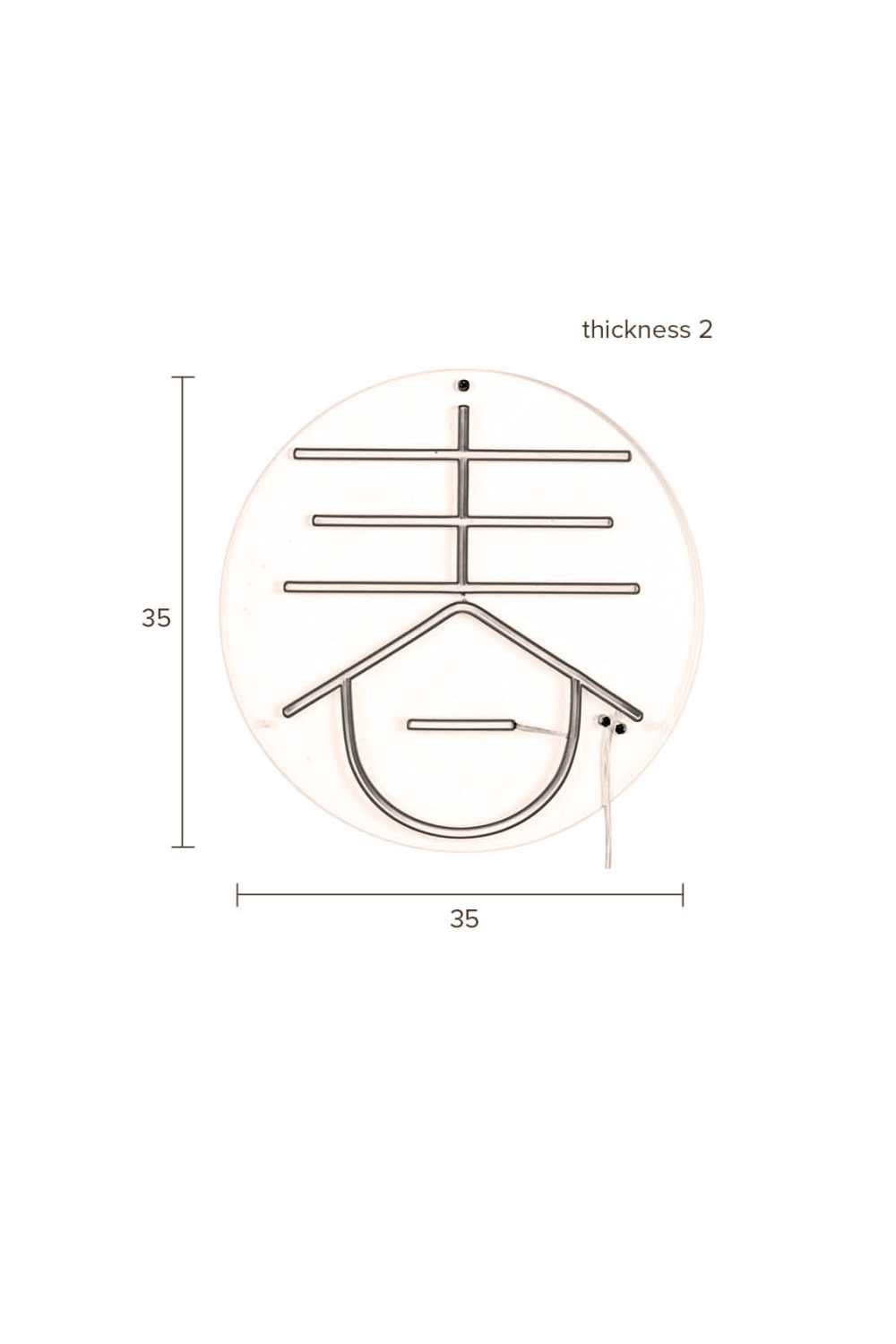 Neon Wall Light | Dutchbone Sya | OROA.com
