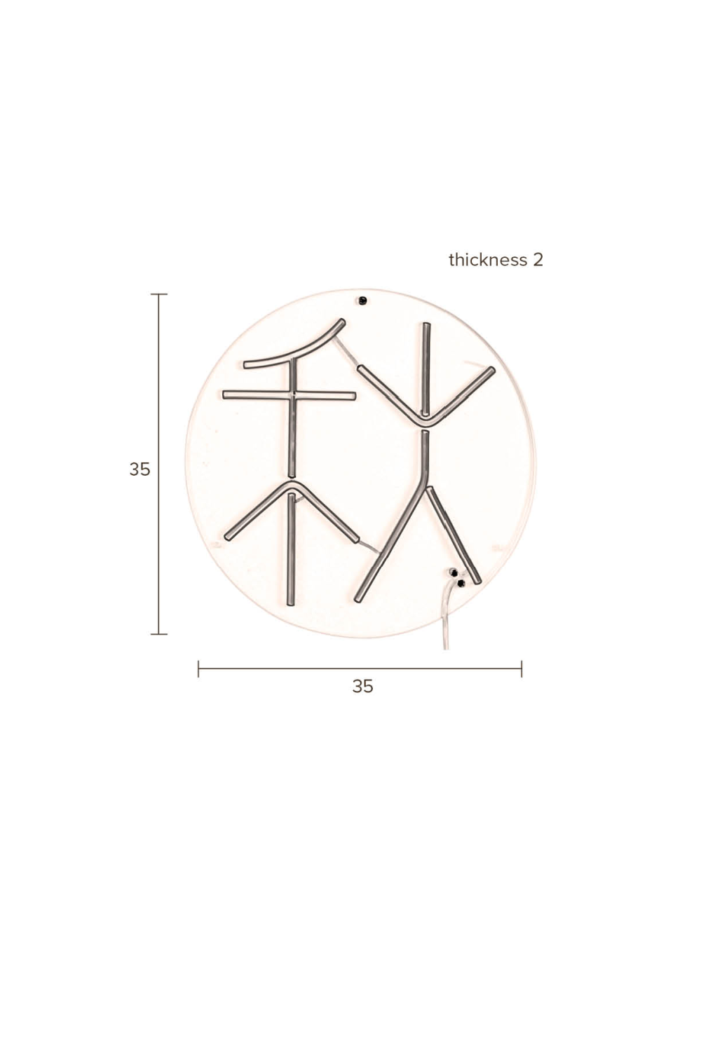 Neon Wall Light | Dutchbone Sya | OROA.com