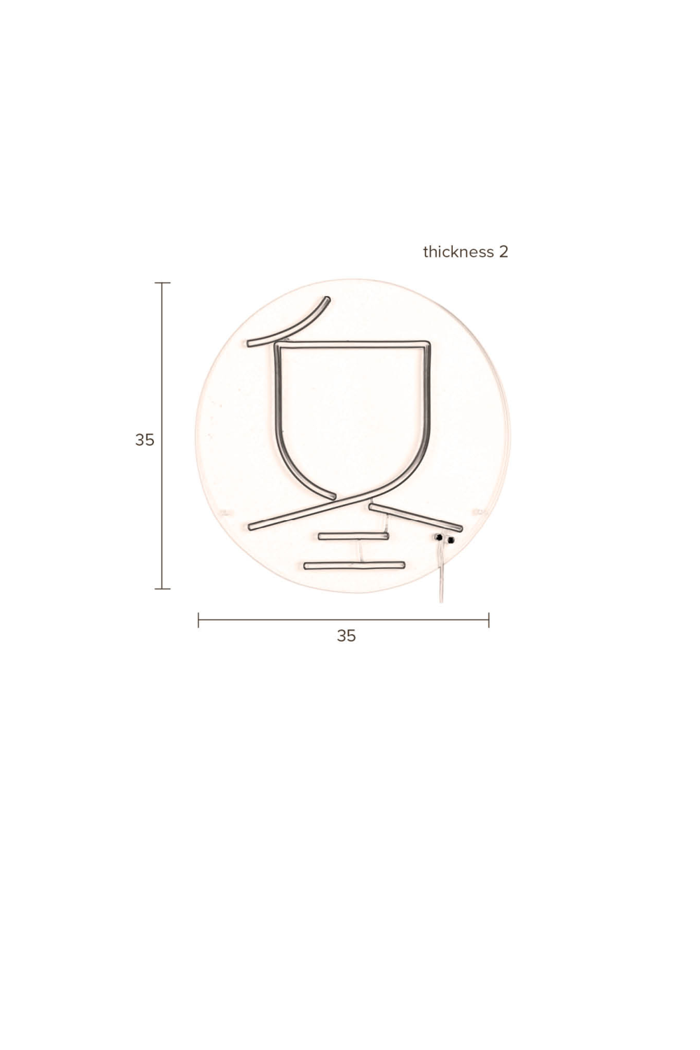 Neon Wall Light | Dutchbone Sya | OROA.com