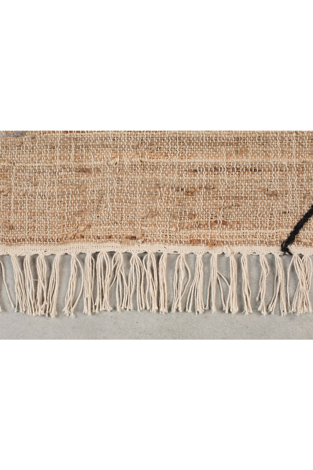 Woven Fiber Fringed Carpet | Dutchbone Ishank | OROA.com