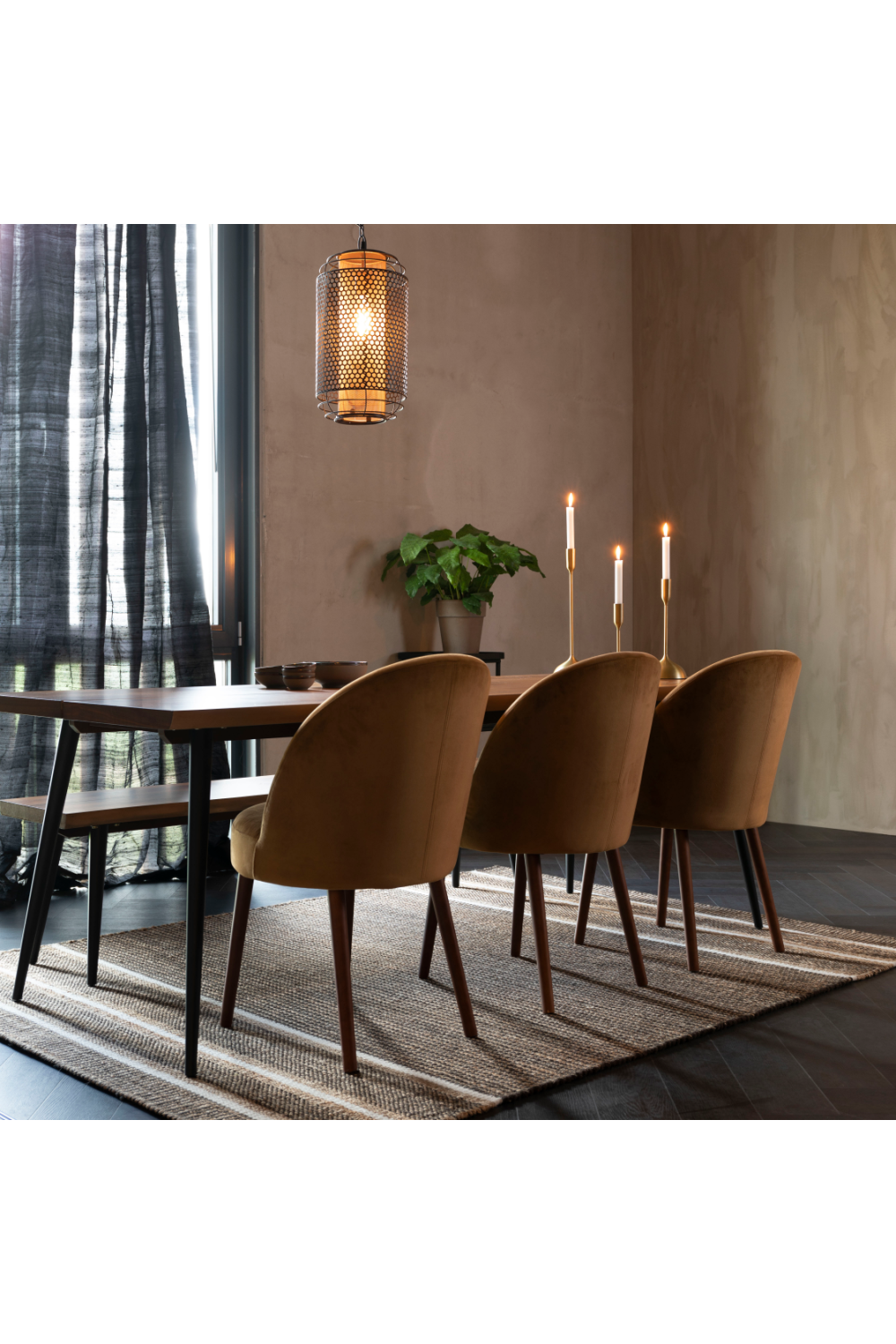 Handwoven Stripes Carpet 5' x 7'5" | Dutchbone Djahe | OROA.com