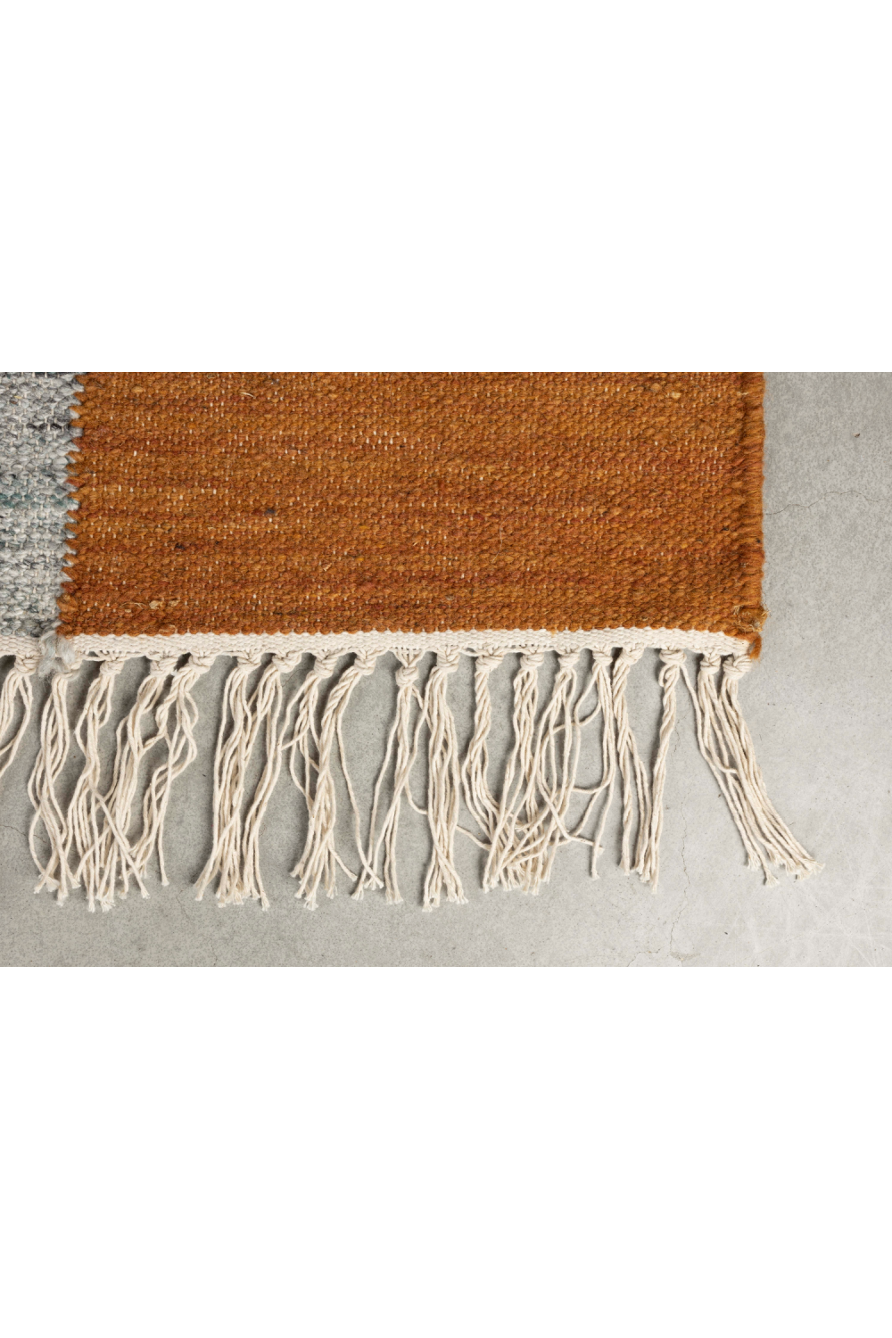 Abstract Print Fringed Carpet | Dutchbone Pavilion | OROA.com