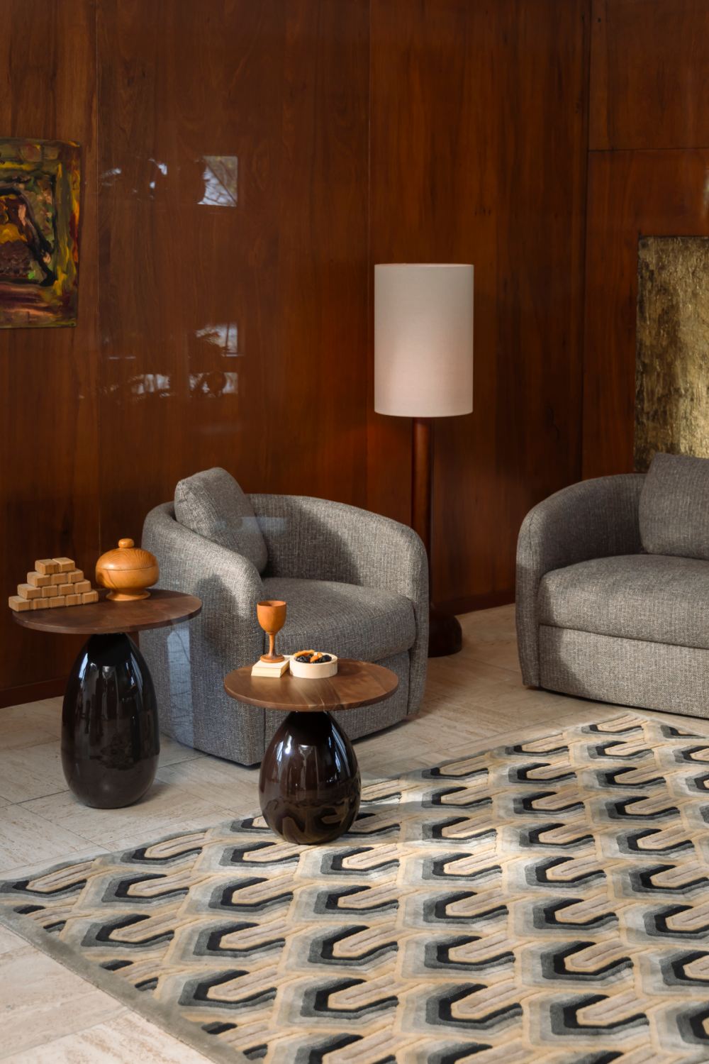 Patterned Modern Rug | Dutchbone Lockhart | OROA.com